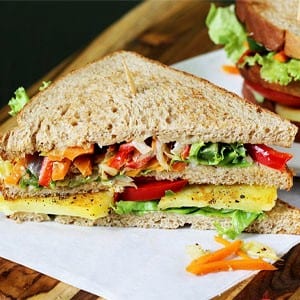 Veg. Cheese Sandwich.