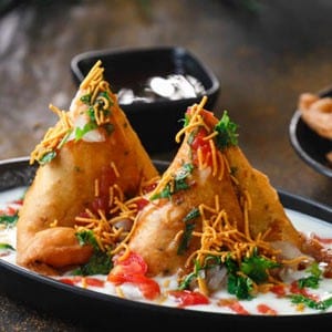 Samosa Chaat.