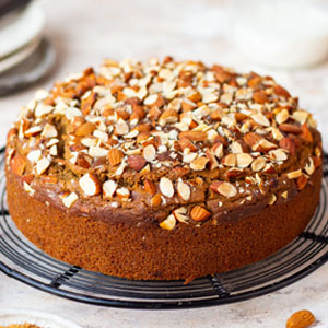 Atta Jaggery Cake